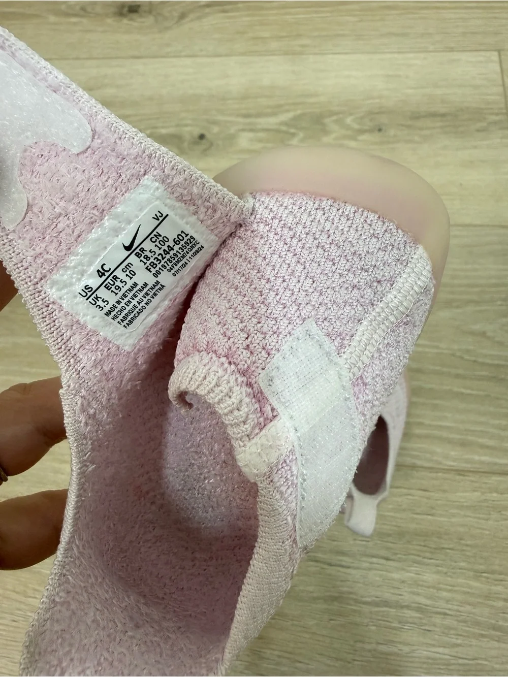 Nike Pearl Pink Swoosh 1 Baby Toddler Shoes